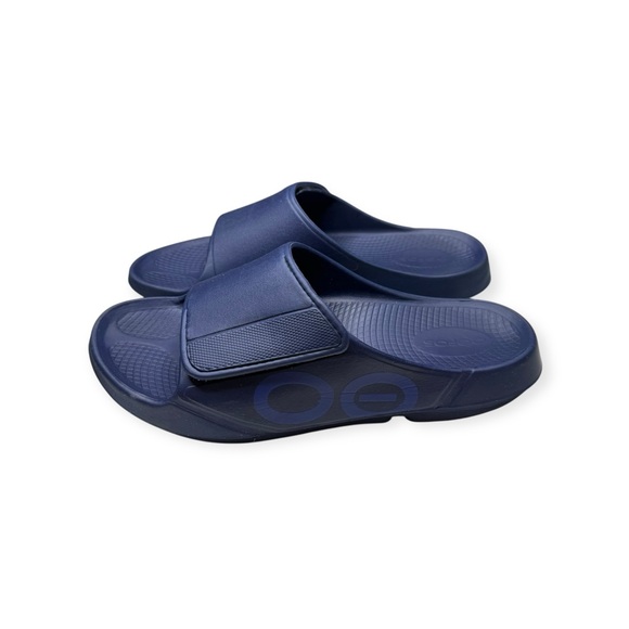 OOFOS® 𖦹 OOahh Sport Flex Washable Pool Slide Recovery Sandals 𖦹 Navy 𖦹 13 EU 46 - Picture 8 of 16